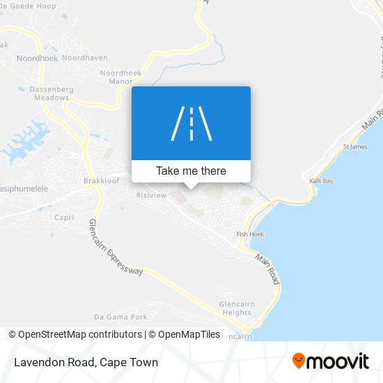 Lavendon Road map