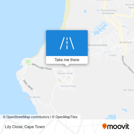 Lily Close map