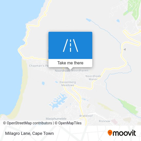 Milagro Lane map