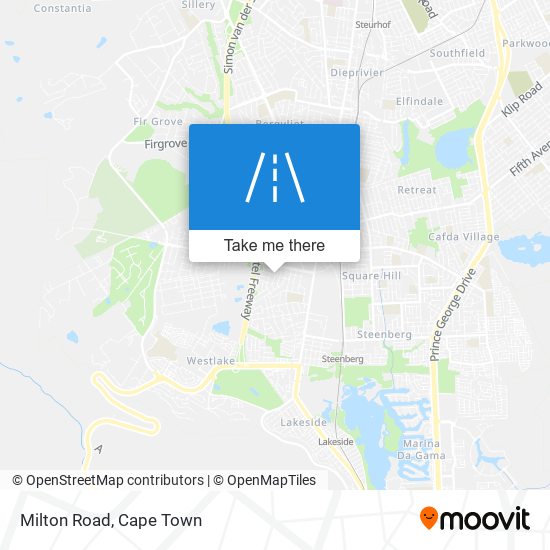 Milton Road map