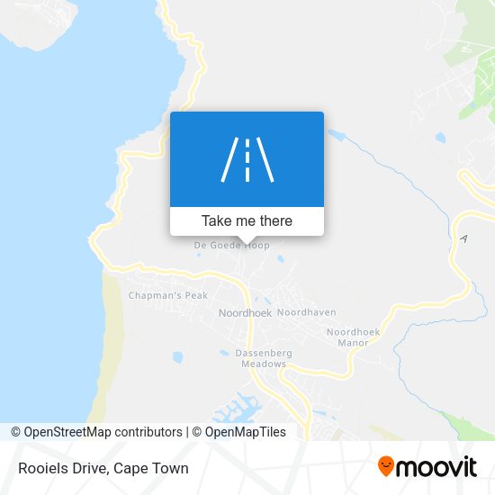 Rooiels Drive map