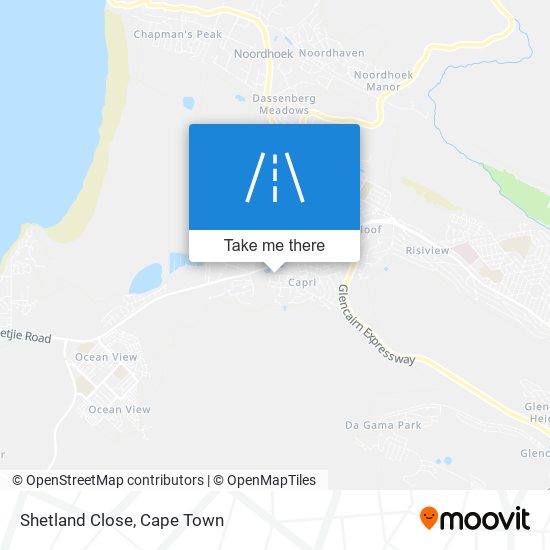 Shetland Close map