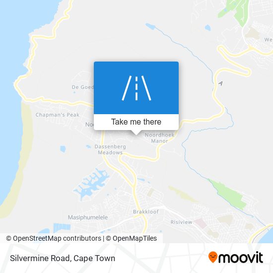 Silvermine Road map