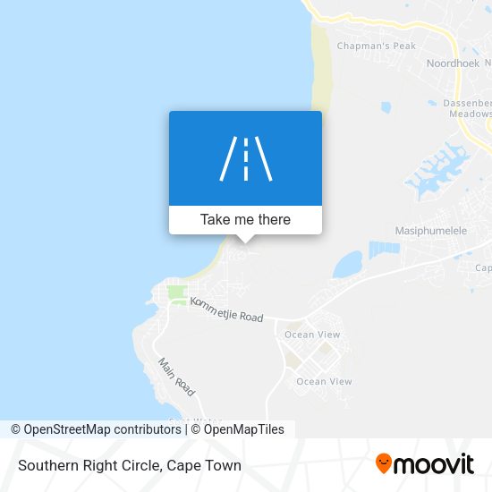 Southern Right Circle map