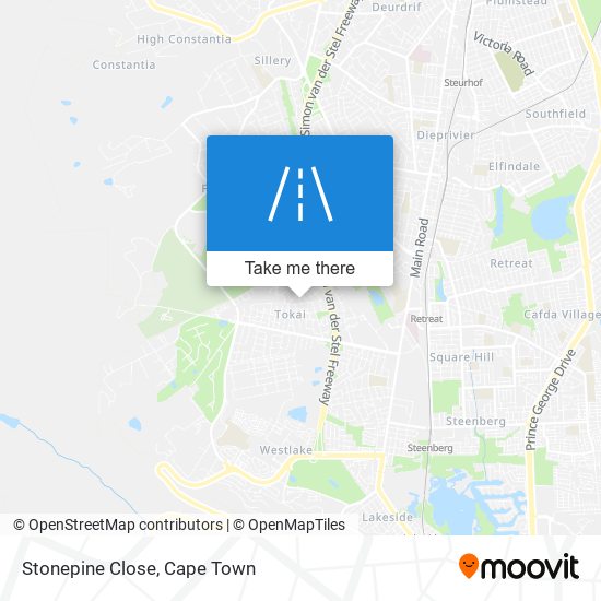 Stonepine Close map