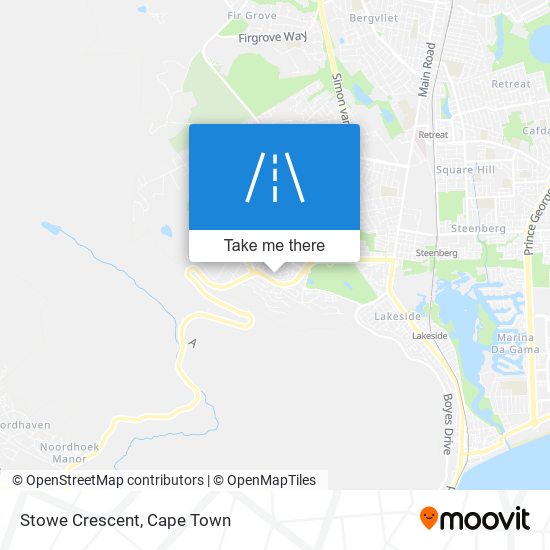 Stowe Crescent map