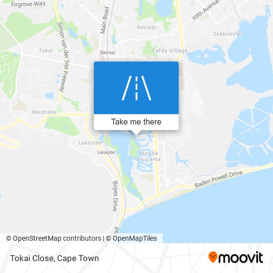 Tokai Close map