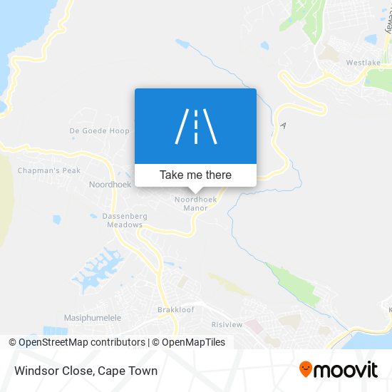 Windsor Close map