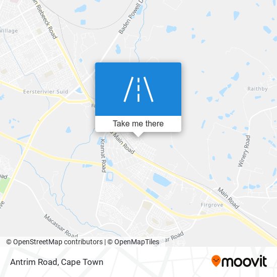 Antrim Road map