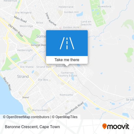 Baronne Crescent map