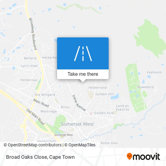 Broad Oaks Close map