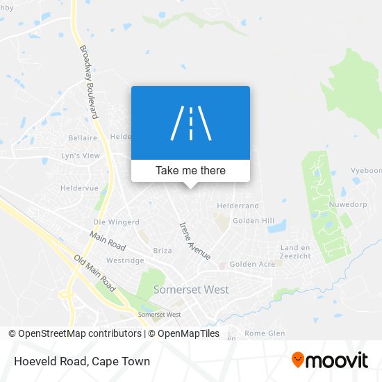 Hoeveld Road map