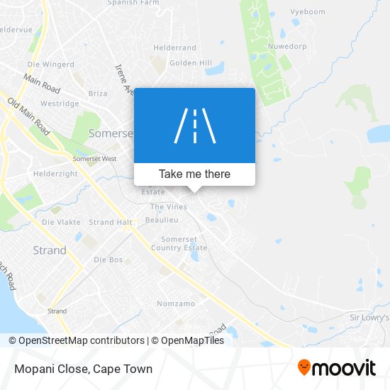 Mopani Close map