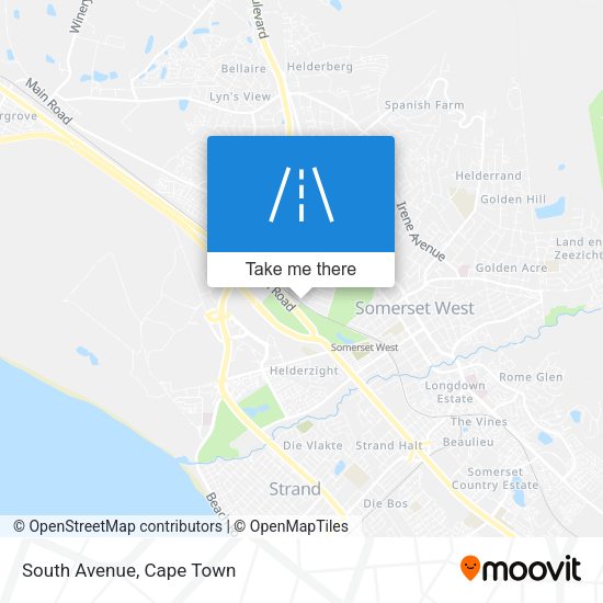 South Avenue map