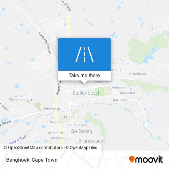 Banghoek map