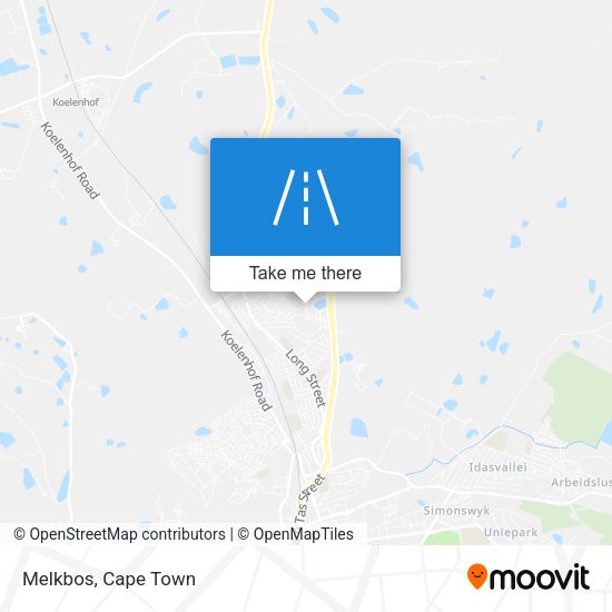 Melkbos map