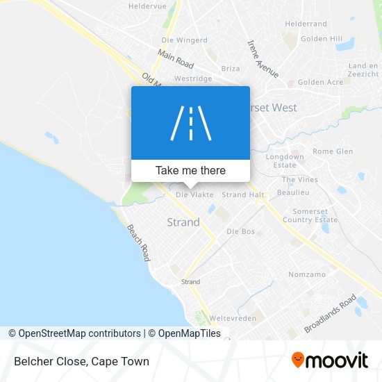 Belcher Close map