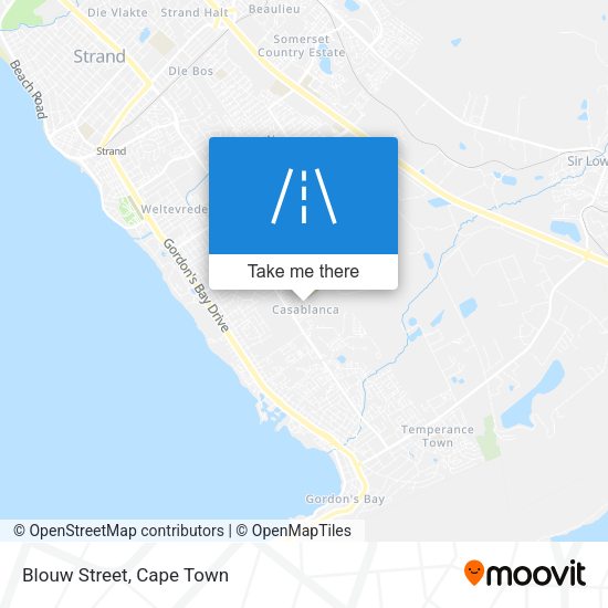 Blouw Street map