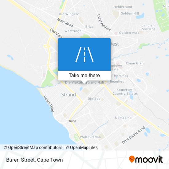 Buren Street map