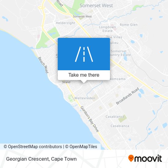 Georgian Crescent map