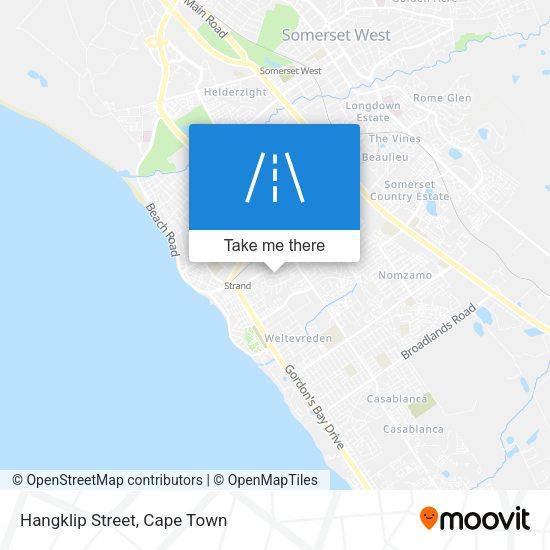 Hangklip Street map