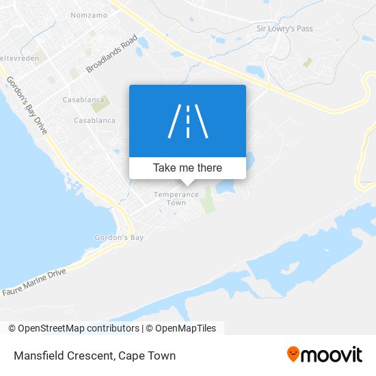 Mansfield Crescent map