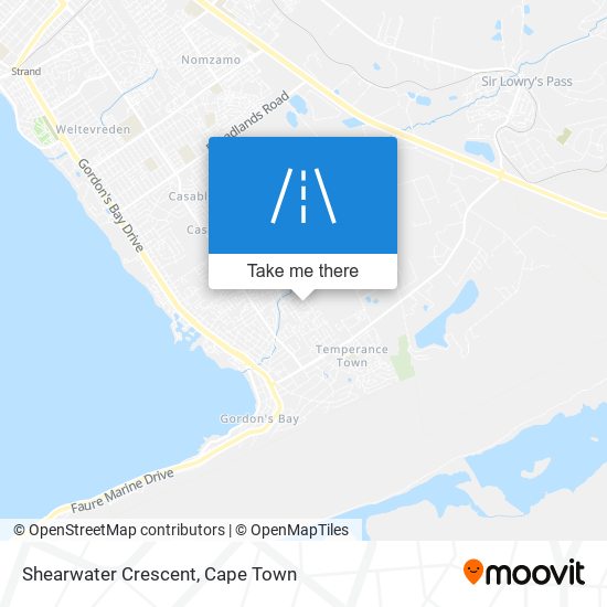 Shearwater Crescent map