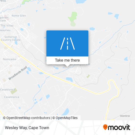 Wesley Way map