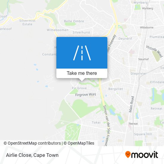 Airlie Close map