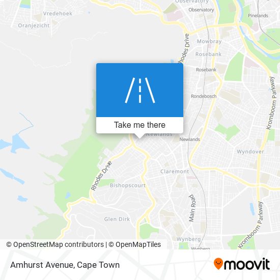 Amhurst Avenue map
