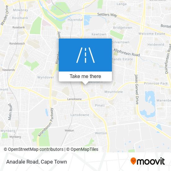 Anadale Road map