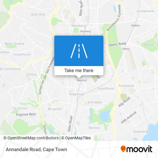 Annandale Road map