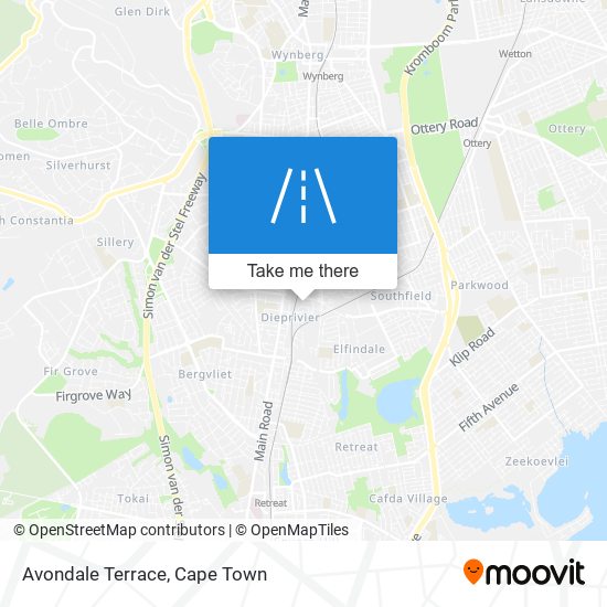 Avondale Terrace map