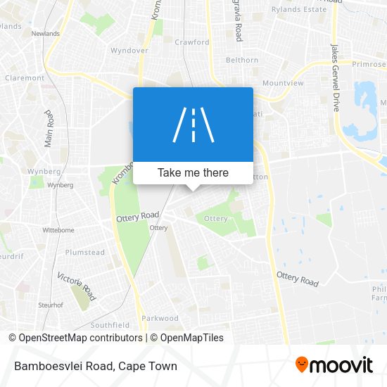 Bamboesvlei Road map