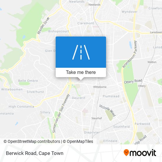 Berwick Road map