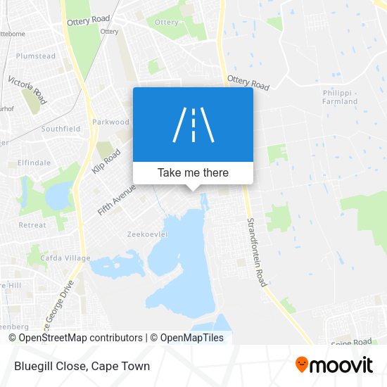 Bluegill Close map