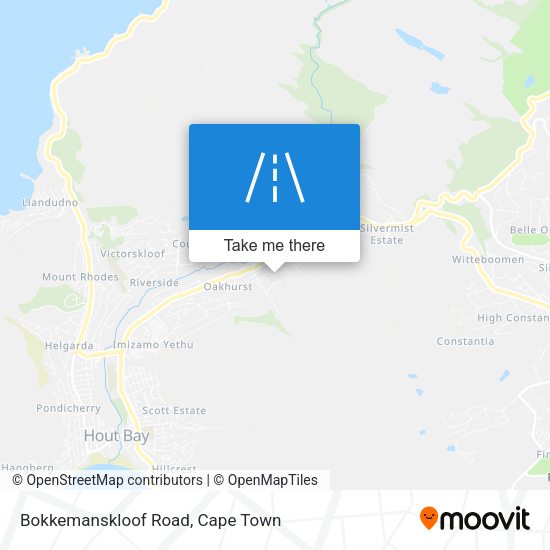 Bokkemanskloof Road map