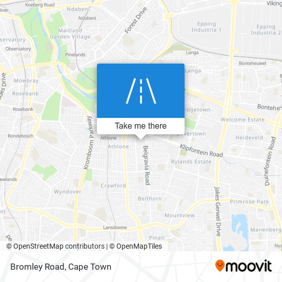 Bromley Road map