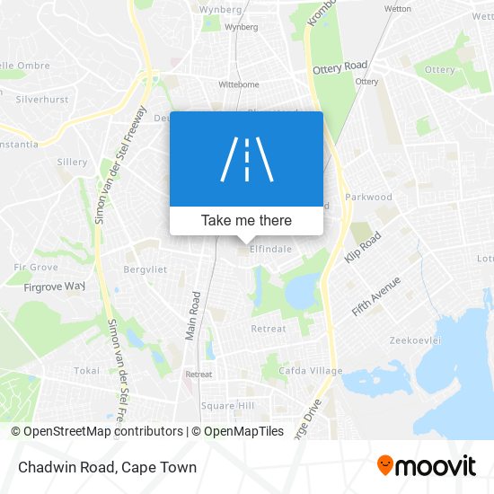 Chadwin Road map