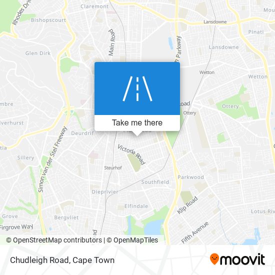 Chudleigh Road map