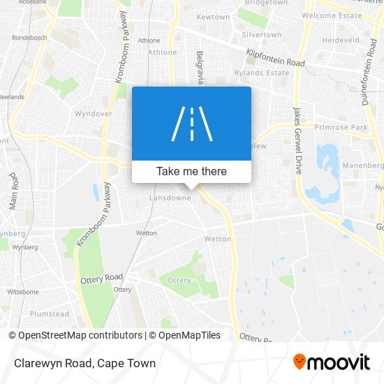 Clarewyn Road map