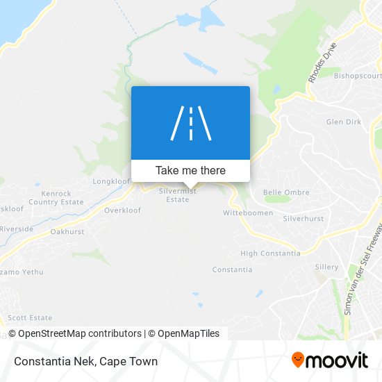 Constantia Nek map