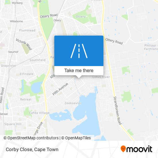 Corby Close map