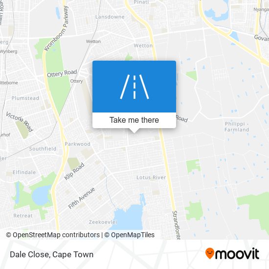 Dale Close map