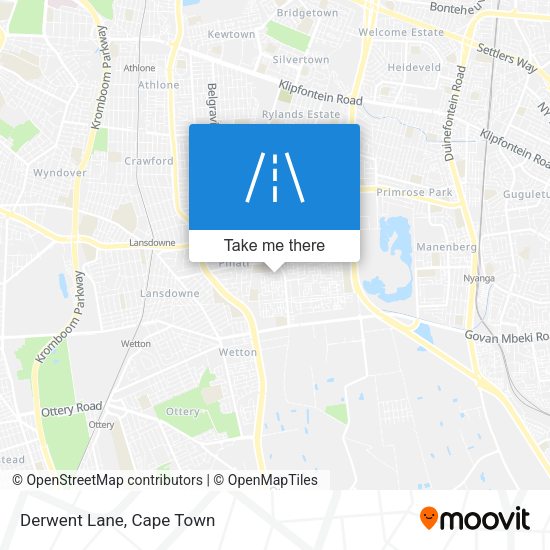 Derwent Lane map