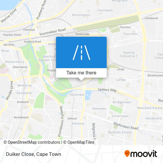Duiker Close map