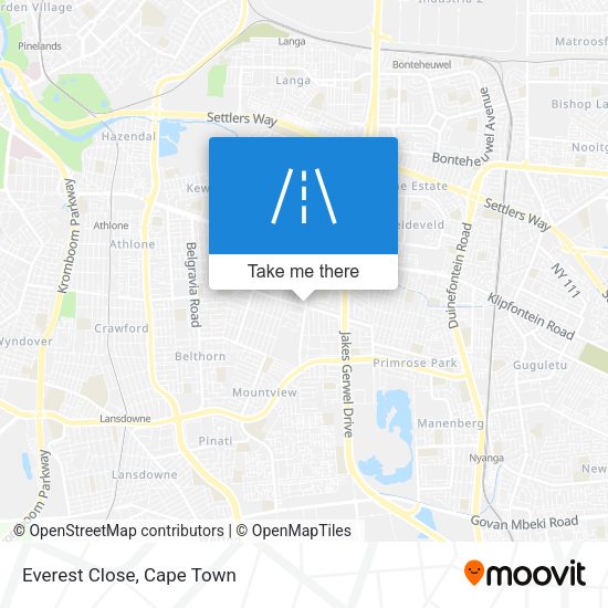 Everest Close map