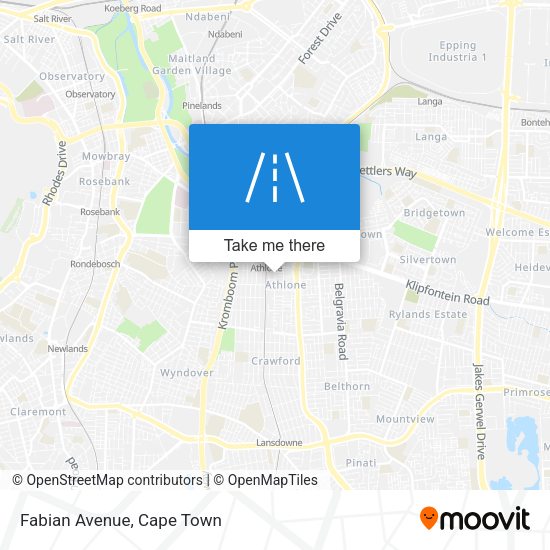 Fabian Avenue map