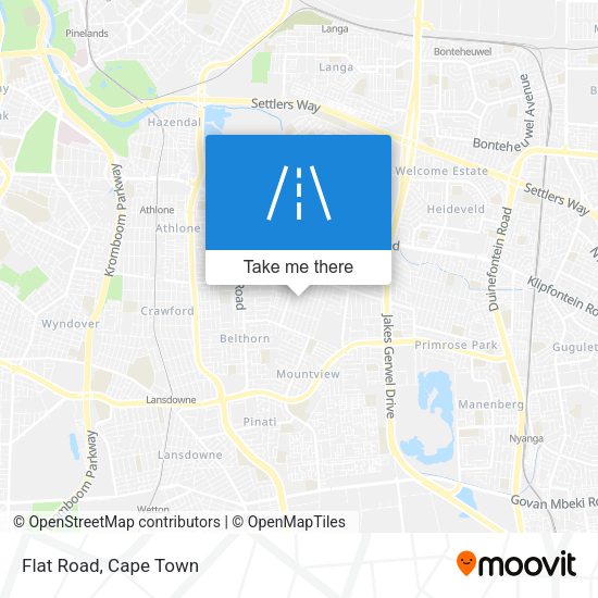 Flat Road map