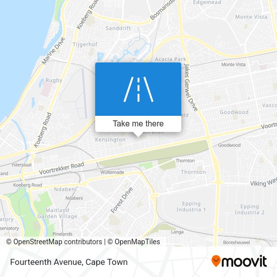 Fourteenth Avenue map